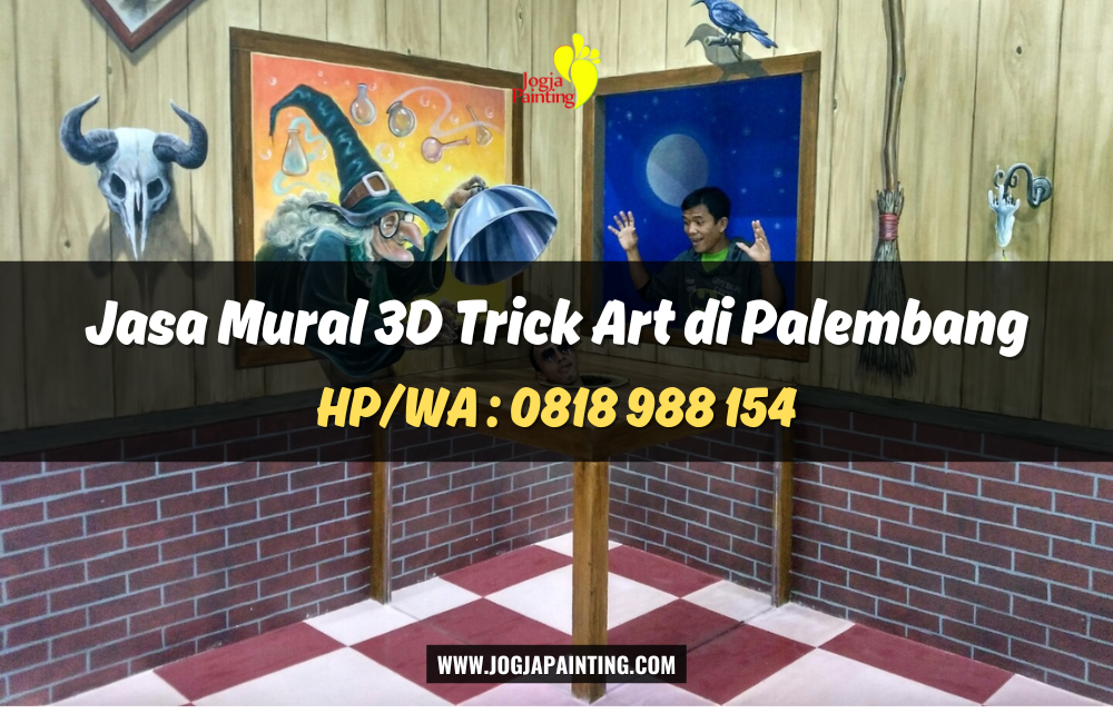 Jasa Mural 3D Trick Art di Palembang