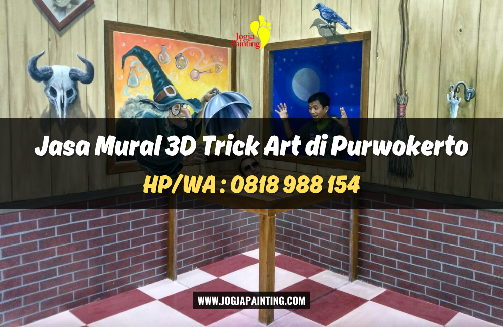 Jasa Mural 3D Trick Art di Purwokerto