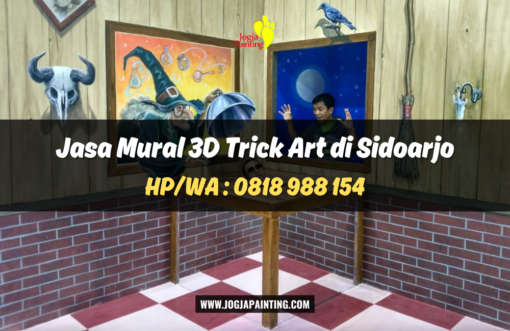 Jasa Mural 3D Trick Art di Sidoarjo
