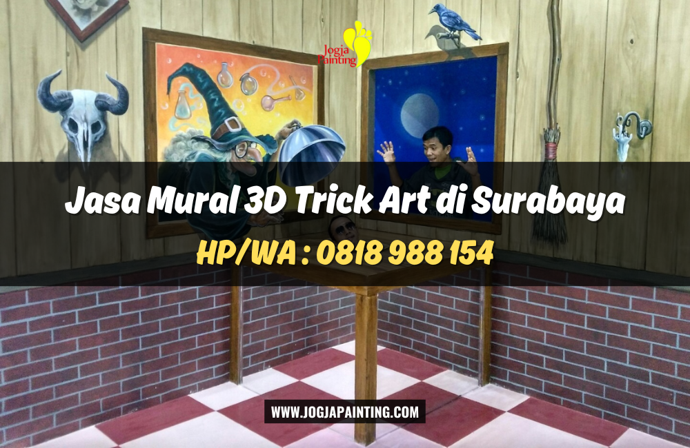 Jasa Mural 3D Trick Art di Surabaya