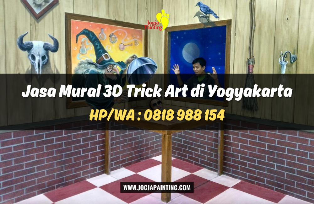 Jasa Mural 3D Trick Art di Yogyakarta